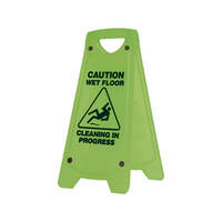 IW-101G Nonslip A-Frm Caut Sign Green