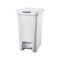 BB-30PPW 30L Push/Pedal Bin - White