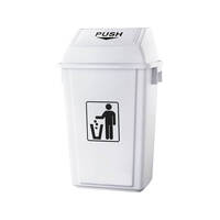 BB-55FW Flip Bin - White 55L