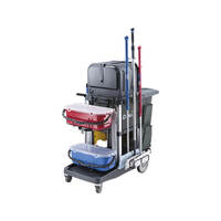 JC-3000ZXG Platinum Janitors Cart Works