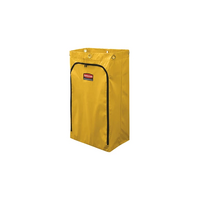 90L JANITORIAL CLEANING CART VINYL BAG - TRADITIONAL, YELLOW