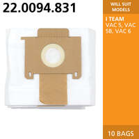 VAC 5/6 KIT MICROFIBRE BAG 5-L (PACK 10)