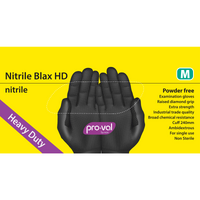 Nitrile Blax HD - Powder Free Nitrile Heavy Duty Examination Gloves