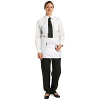 Whites Short Bistro Apron White - 750x373mm