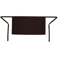 Whites Short Bistro Apron Chocolate - 750x373mm 29.5x14.7&quot;