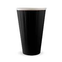 Black bio cups double wall 16oz