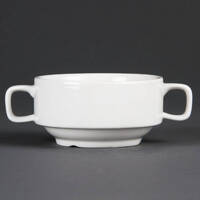 Olympia Whiteware Soup Bowl Handles 115mm