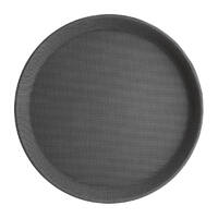 Olympia Kristallon Plastic Round Anti-Slip Bar Tray large