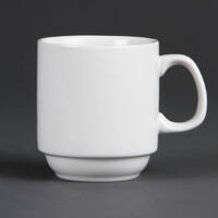 Olympia Whiteware Stacking Mugs 284ml