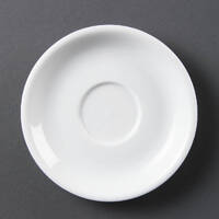 Olympia Whiteware Cappuccino Saucers