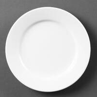 Olympia Whiteware Wide Rimmed Plates 165mm