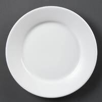 Olympia Whiteware Wide Rimmed Plates 230mm