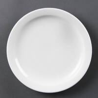 Olympia Whiteware Narrow Rimmed Plates 200mm