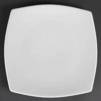 Olympia Whiteware Rounded Square Plates 270mm