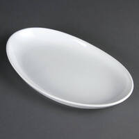 Olympia Whiteware French Deep Oval Plates 304mm (Pack of 4)