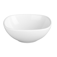 Olympia Kristallon Melamine Rounded Square Bowl White - 120x120mm 300ml (Box 6)