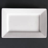 Olympia Lumina Wide Rim Rectangular Plates 200 x 130mm