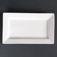 Olympia Lumina Wide Rim Rectangular Plates 257 x 155mm