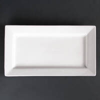 Olympia Lumina Wide Rim Rectangular Plates 310 x 175mm