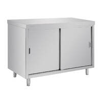 Vogue Stainless Steel Floor Standing Cupboard 1200mm