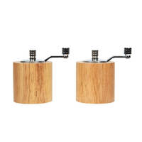 Olympia Bamboo Salt &amp; Pepper Mill Grinder Set