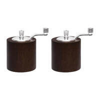 Olympia Dark Wood Salt &amp; Pepper Mill Grinder Set