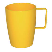 Olympia Kristallon Polycarbonate Handled Cups Yellow 284ml