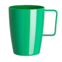 Olympia Kristallon Polycarbonate Handled Cups Yellow Green 284ml