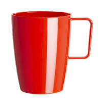 Olympia Kristallon Polycarbonate Handled Cups Red 284ml