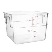 Hygiplas Polycarbonate Square Storage Container 10Ltr