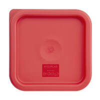 Hygiplas Square Food Storage Container Lids Red