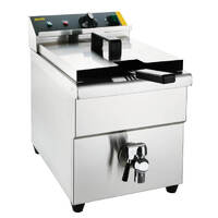 Apuro Single Tank Single Basket Induction Fryer 8Ltr