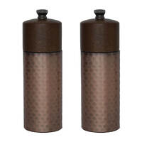 Olympia Copper Wood Salt &amp; Pepper Grinders