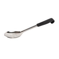 Vogue Slotted Serving Spoon Black Handle 340mm