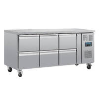 Polar U-Series 6 Drawer Counter Fridge 6xGN