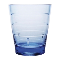 Olympia Kristallon Polycarbonate Ringed Tumbler Blue 285ml