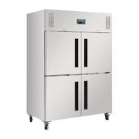 Polar G-Series 2 Stable Door Upright Fridge Stainless Steel