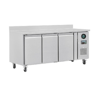 Polar U-Series 3 Counter Door Freezer with Upstand 417Ltr