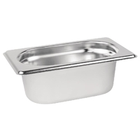 Vogue Stainless Steel 1/9 Gastronorm Tray 65mm