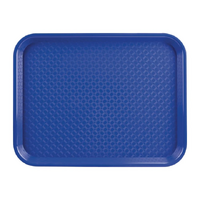 Olympia Kristallon Polypropylene Fast Food Tray Blue