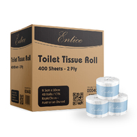 Entice 2ply 400 sheet Toilet Rolls x 48 rolls