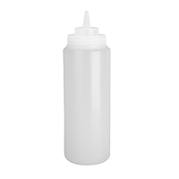 Vogue Clear Wide Neck Squeeze Sauce Bottle 909ml