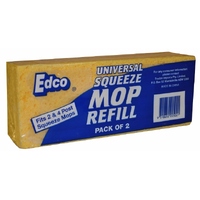 EDCO UNIVERSAL SPONGE MOP REFILL 2PK