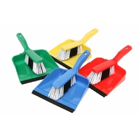 EDCO DUST PAN &amp; BRUSH SET - BLUE