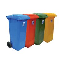 EDCO HEAVY DUTY BIN WITH WHEELS 120L - BLUE