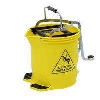 EDCO 15 LITRE WRINGER BUCKET-YELLOW