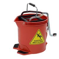 EDCO 15 LITRE WRINGER BUCKET - RED