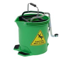 EDCO 15 LITRE WRINGER BUCKET - GREEN