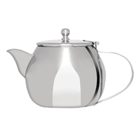 Olympia Non-Drip Tea Pot Stainless Steel 380ml