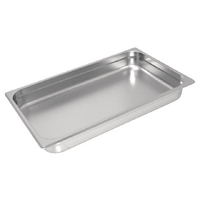 Vogue Heavy Duty Stainless Steel 1/1 Gastronorm Tray 65mm